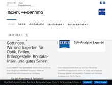 Tablet Screenshot of mahrt-hoerning.de